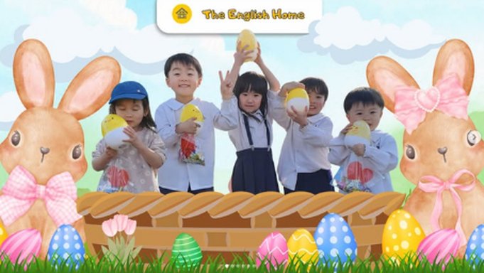 イースターイベントの子どもたち